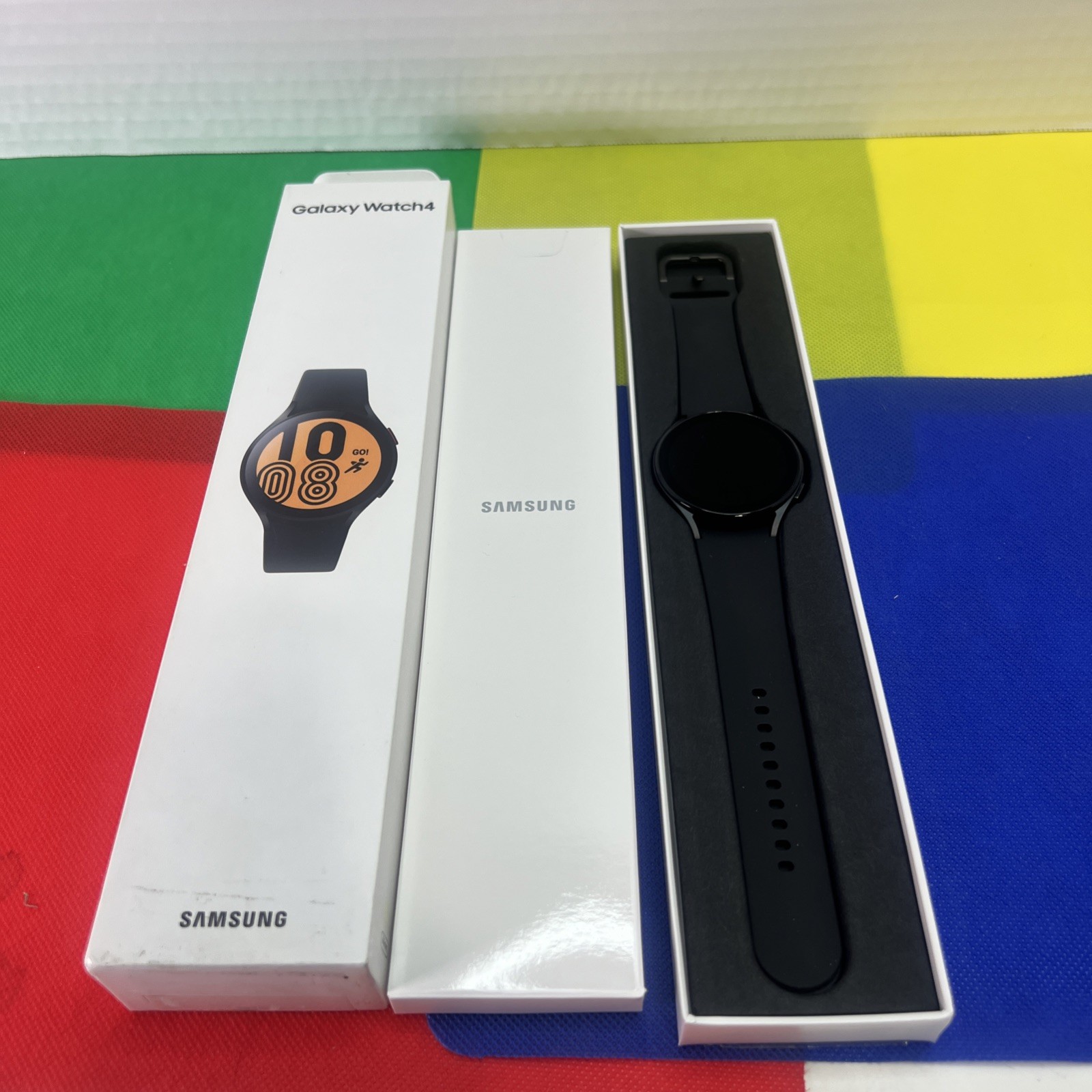 Samsung Galaxy Watch4 SM-R870 44mm Aluminum Case with Sport Band – Black…