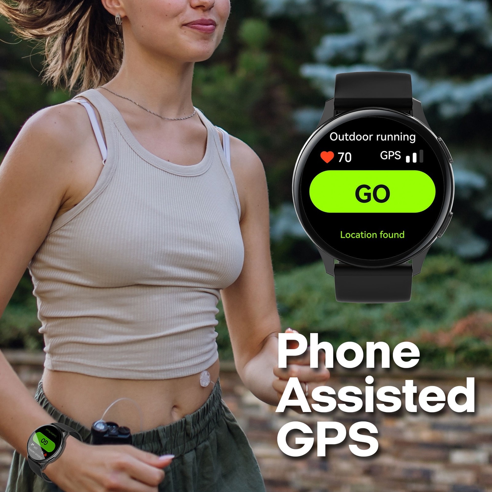 3Plus Callie Smartwatch with 1.43″ AMOLED Display, Call Functionality, Heart Rat