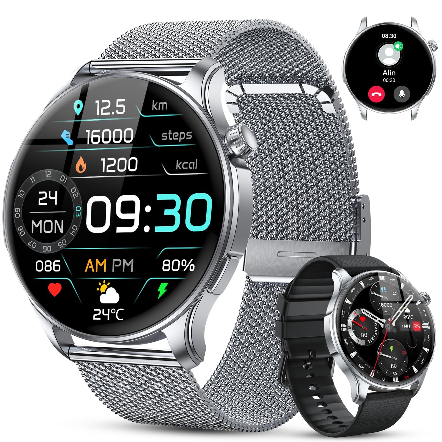 Kimeag Smart Watch for Men Women Fitness Waterproof Make Answer Call Digital …