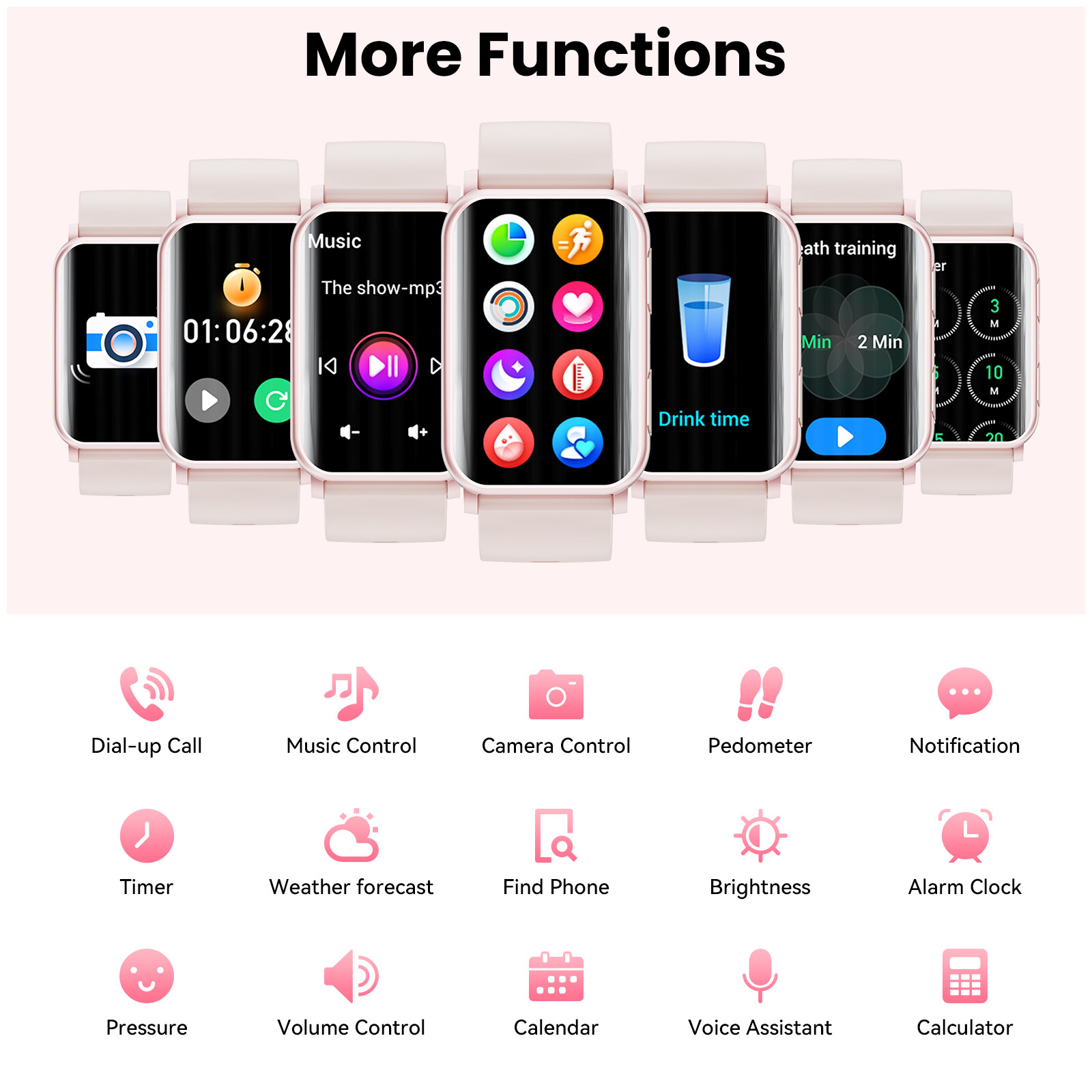 1.57″ Smart Watch(Answer/Make Call)Sleep Monitor Fitness Tracker for Android iOS