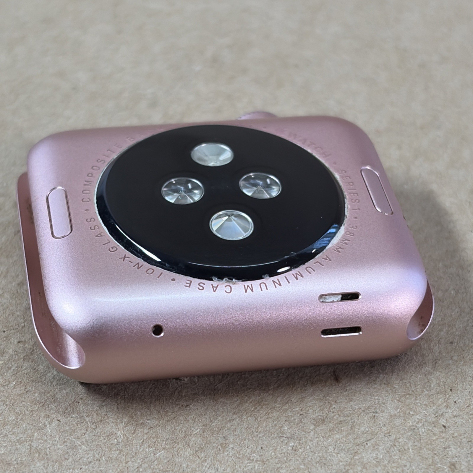 FOR PARTS Apple Watch Series 1 38mm Aluminum Rose Gold A1802 NO POWER