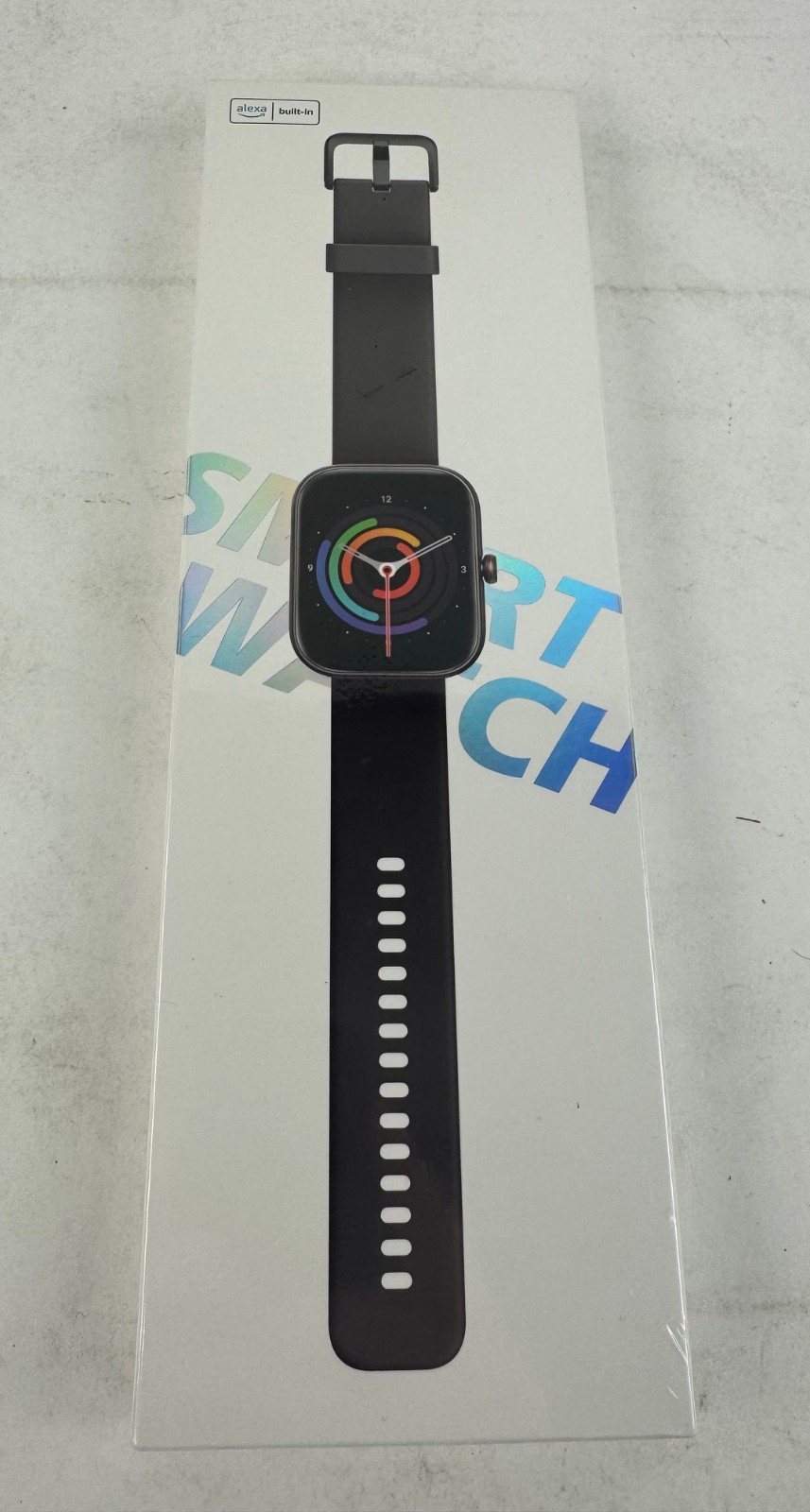 IDW20 Smart Watch Alexa Built-In 1.91″ Disp Heart Rate IP68– New – Sealed – Blue