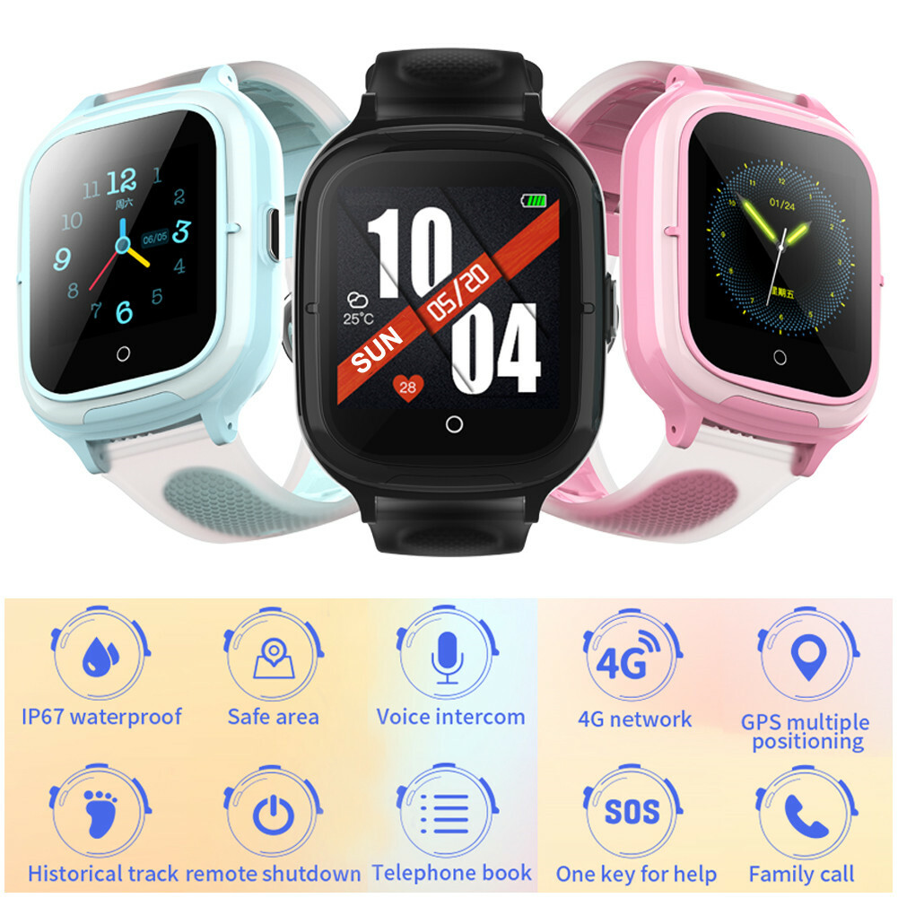 4G Kids Smartwatch Phone Call SOS Camera Video Call Smart Watch for Kids Gift