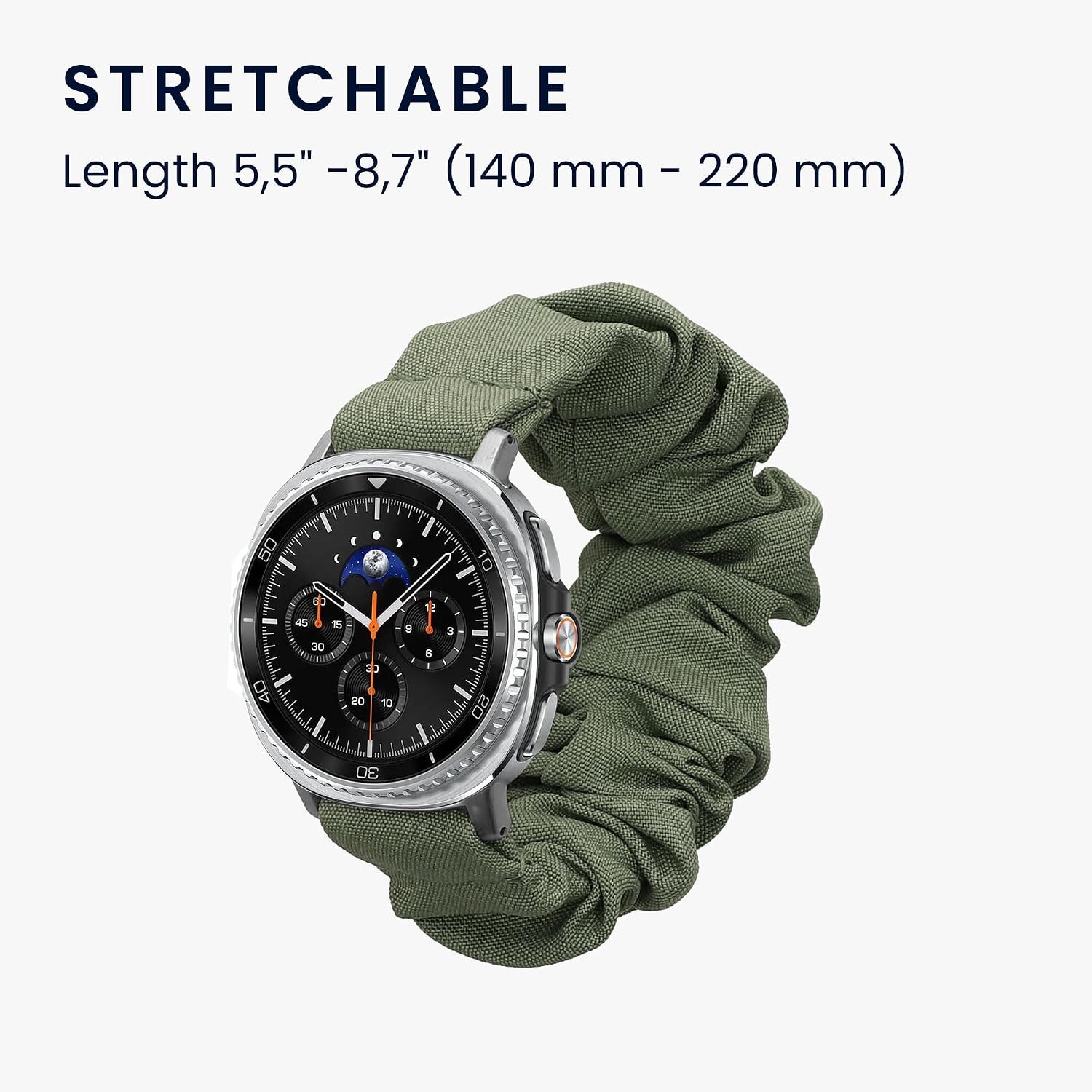 Scrunchie Strap Compatible with Samsung Galaxy Watch 8 Classic 46mm