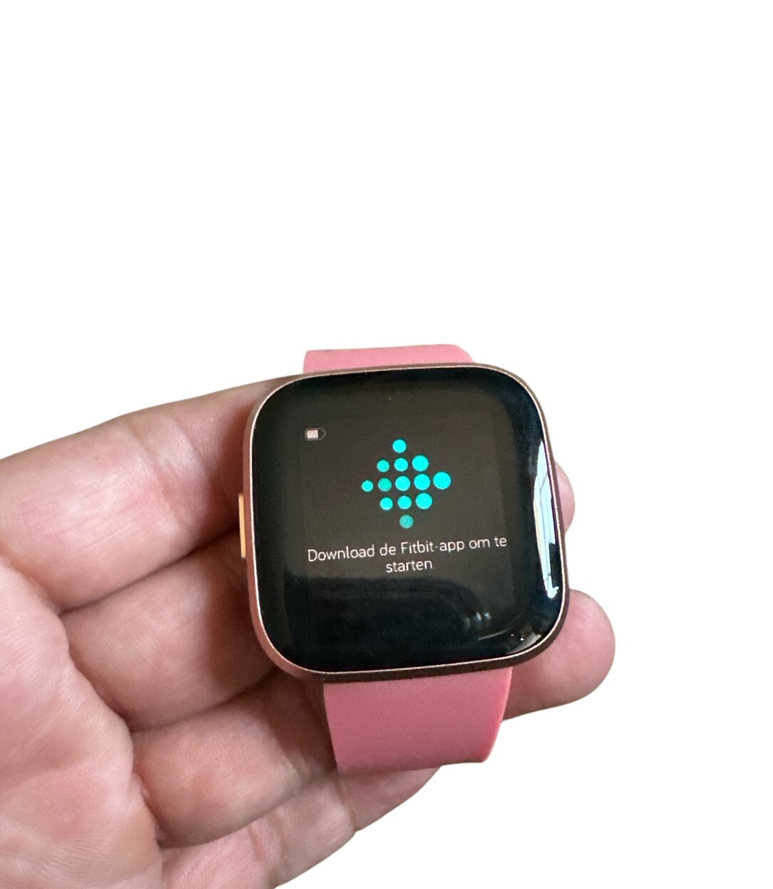 Fitbit Versa 2 Health & Fitness Smart Watch Copper Rose / Pink Band