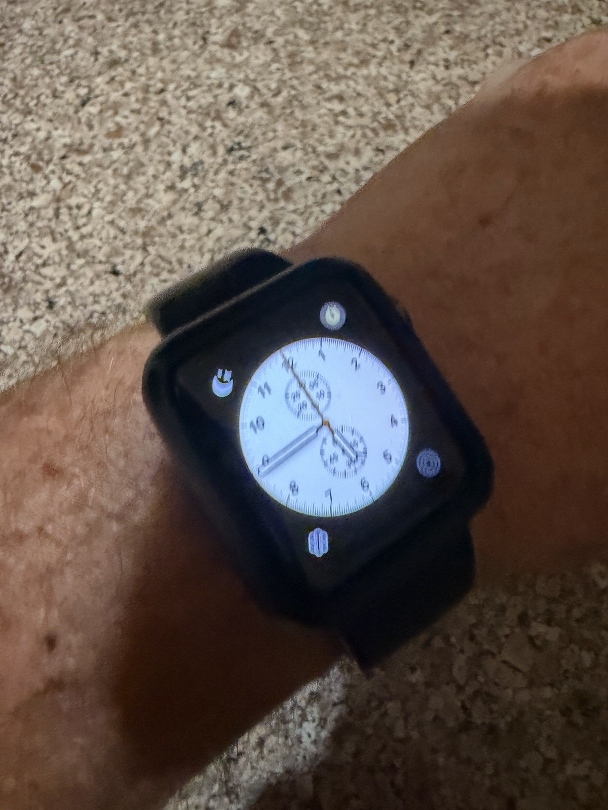 Apple Watch Series 3 38 mm Gray Aluminum Case with Black Aluminium Band…