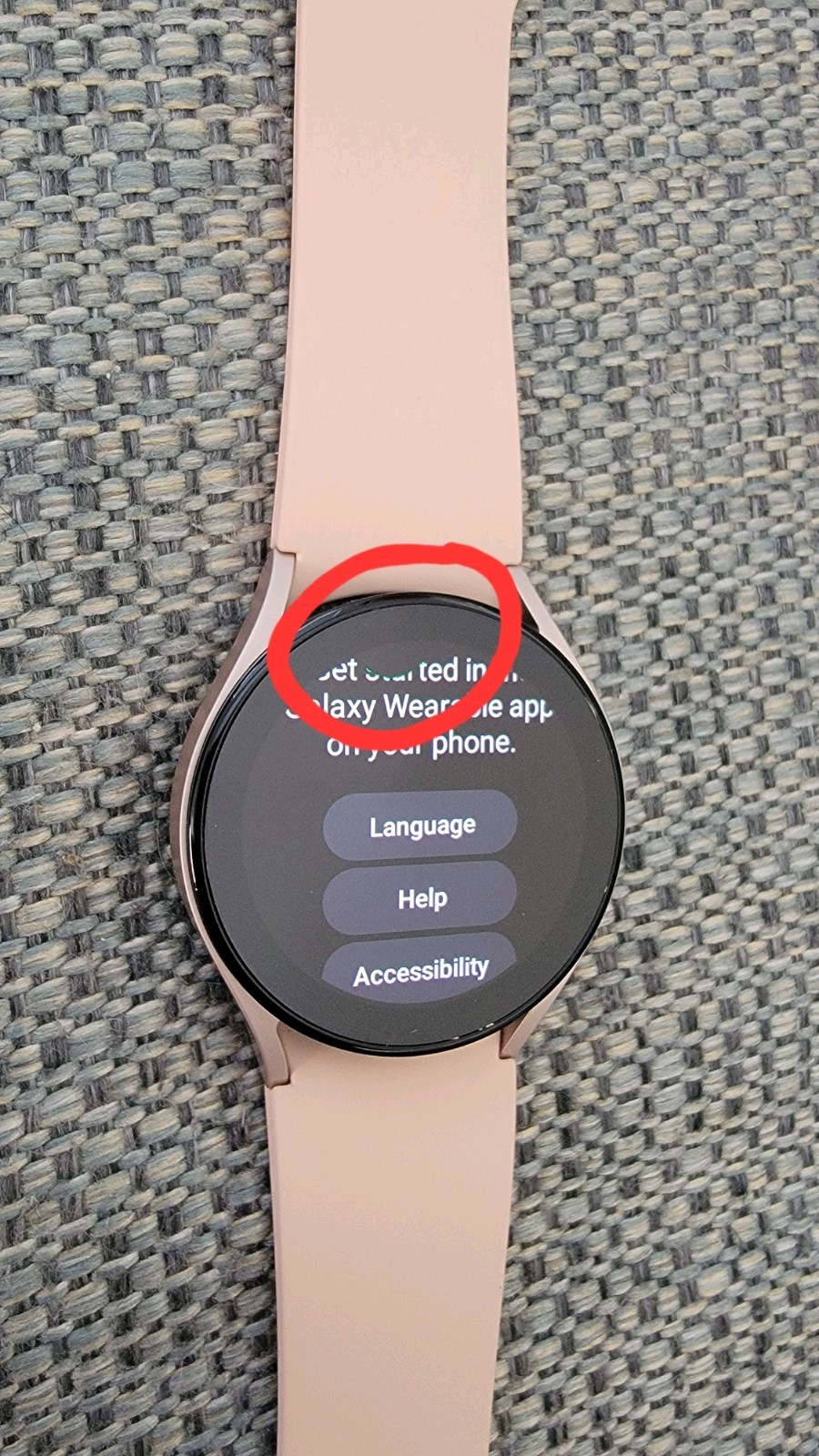 Samsung Galaxy Watch5 Pink Gold S/M LTE With Defect