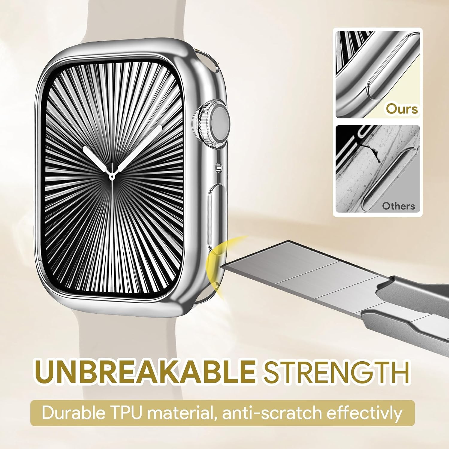 Soft Flexible TPU Case for Apple Watch Series 11 46mm Shockproof Cover Bumper