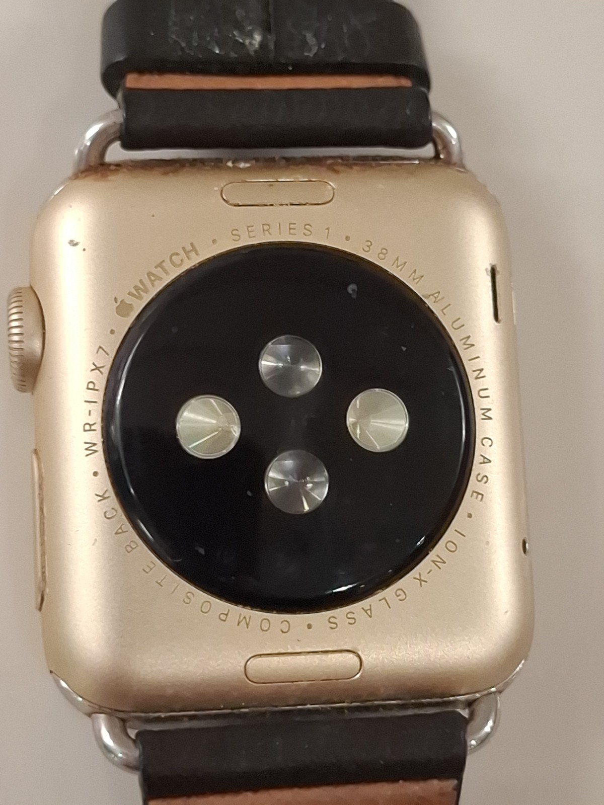 Apple Watch Series 1 35mm Gold Aluminum GPS Untested For Parts Repair A1802