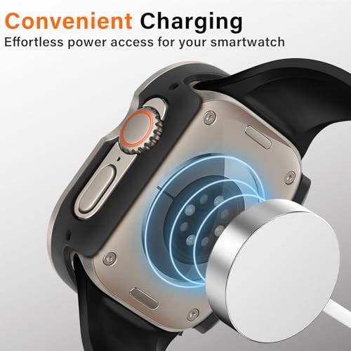 Compatible with Apple Watch Ultra 3/2/1 49mm Metal Bumper TPU Slim Protective Co