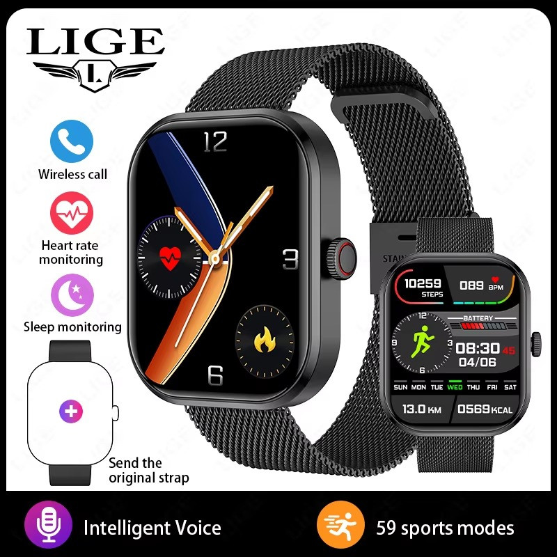 2026 Smart Watch For Men/Women, Waterproof Smartwatch Bluetooth iPhone Samsung