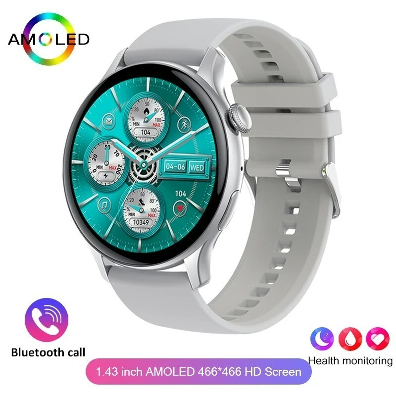 2024 True AMOLED Smart Watch Ladies Screen Always Show Time 466*466 HD Health Tr