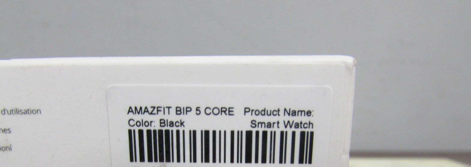 AMAZONFIT BIP 5 CORE SMARTWATCH BLACK MODEL: A2324 (28E)