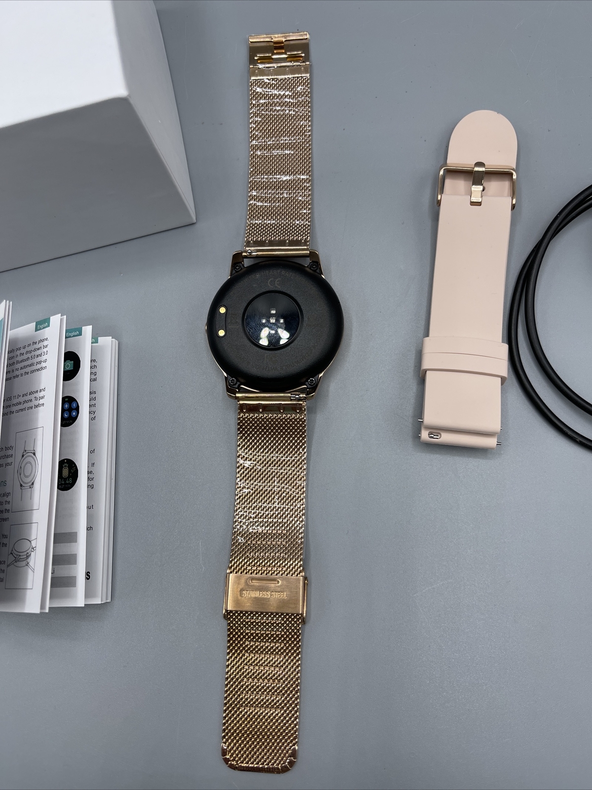 Women’s Smartwatch for ios and Android, Fitness Tracker Rose Gold