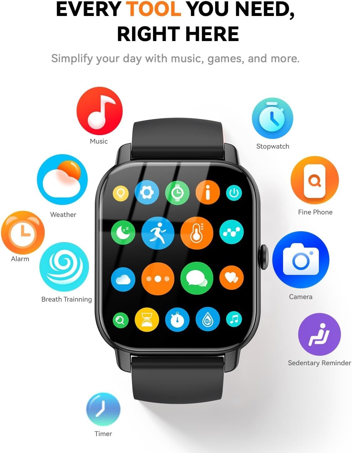Reloj Inteligente de Mujer Hombre para Iphone Apple Samsung Android y Bluetooth