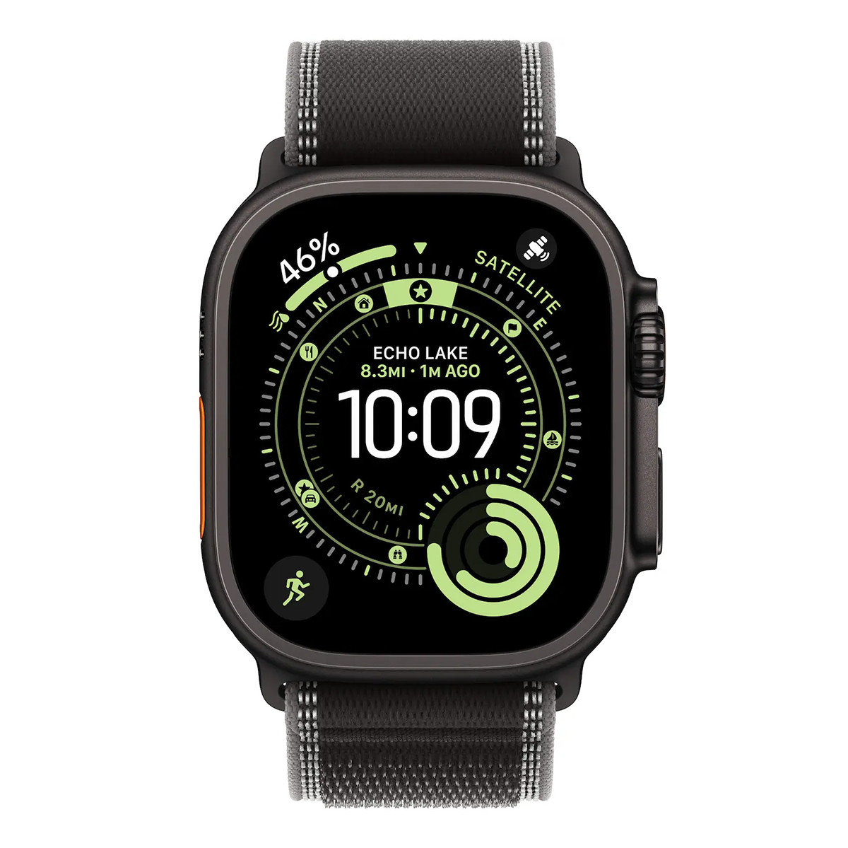 Apple Watch Ultra 3 49mm Cell Black Titanium Charcoal Trail Band M/L MF1H4LW/A
