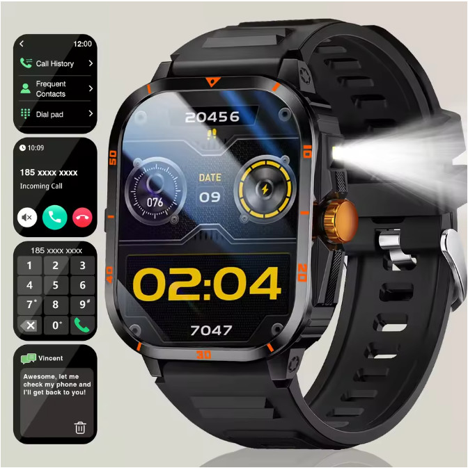Smart Watch Bluetooth Call Message Alert Step Calorie Sleep Tracker iOS Android