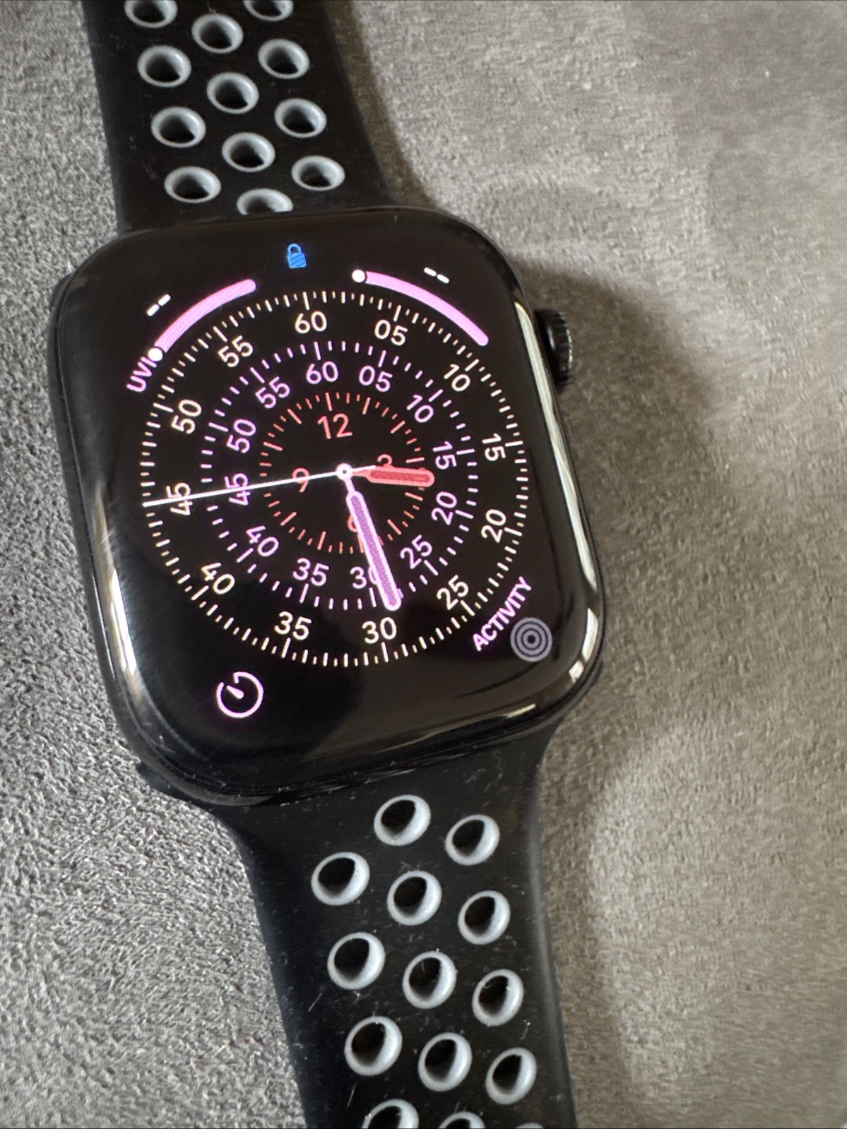 GPS Only Apple Watch Series 11 42MM Jet Black Aluminum Midnight Sport Band
