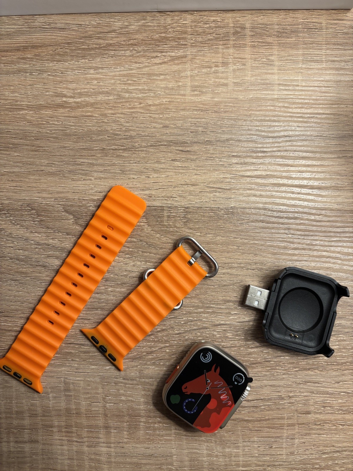 Smart Watch Fit Pro Titanium Starlight Sport Band Waterproof Orange