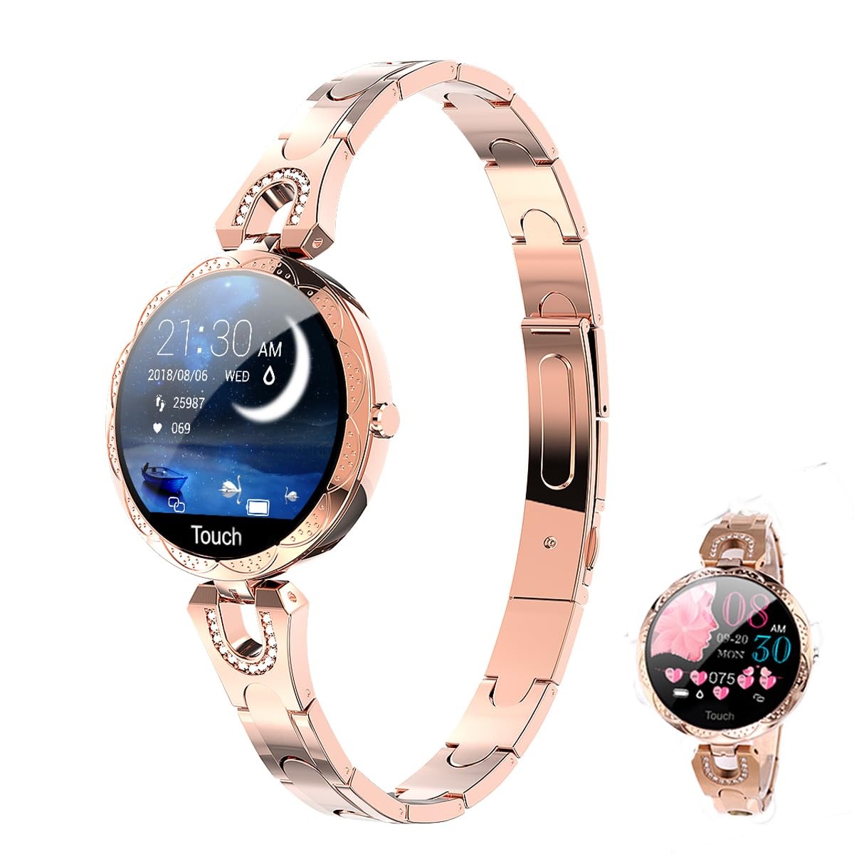 for Women for Android/iOS Phones. and Fitness Tracker with Heart Rate Bluetoo…