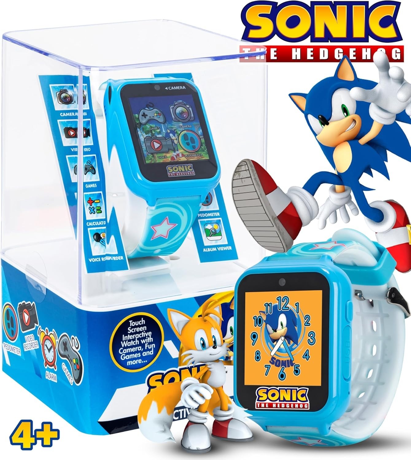 Trendy Sonic Kids Smartwatch – Touchscreen Fun with Selfie Cam & Learning Games