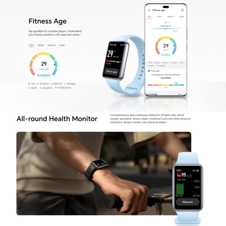 Honor Band 9, 1.57 inch AMOLED Screen, Support Heart Rate / Blood Oxygen / Sleep