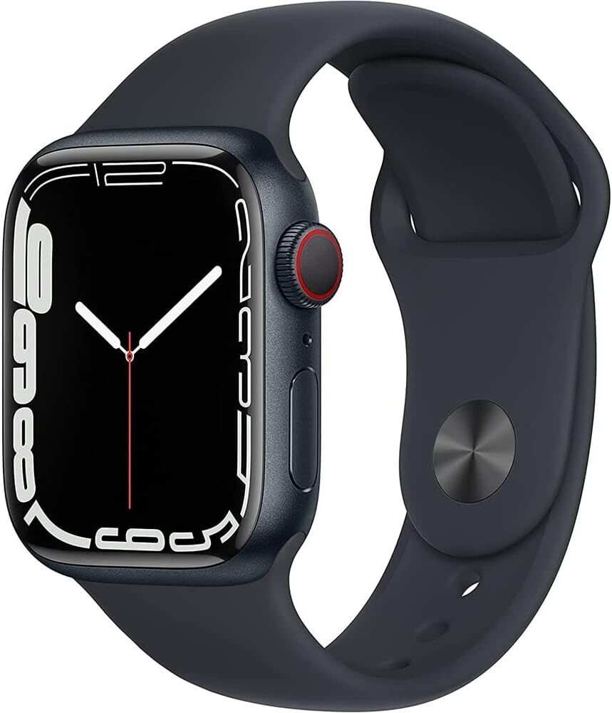 Apple Watch Series 7 (GPS + LTE) 45MM Midnight Aluminum Case Midnight Sport Band