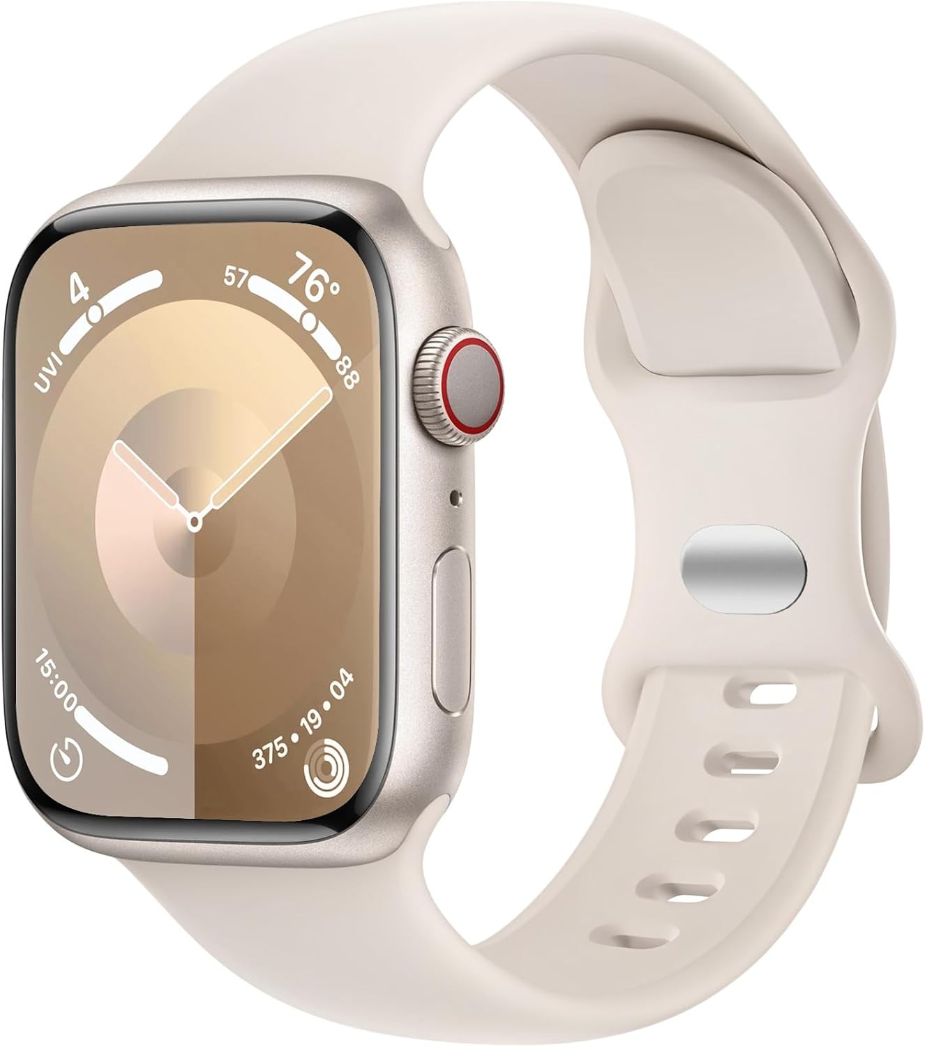 Soft Silicone Strap Compatible with Apple Watch Series 7 44mm Waterproof
