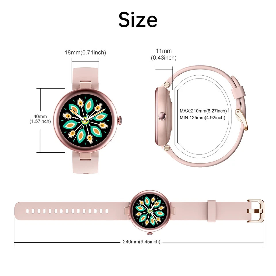 Waterproof Smart Watch for Men Women Compatible with iPhone/Android Phones