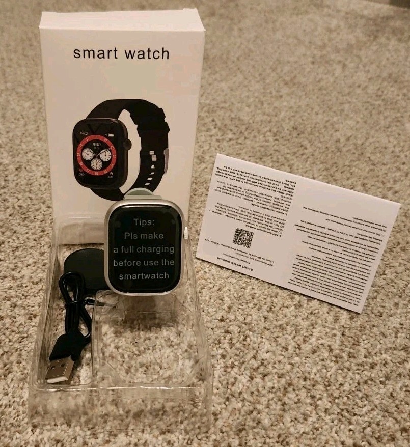 RoHS Smart Watch Gray Adjustable Band Men Or Women