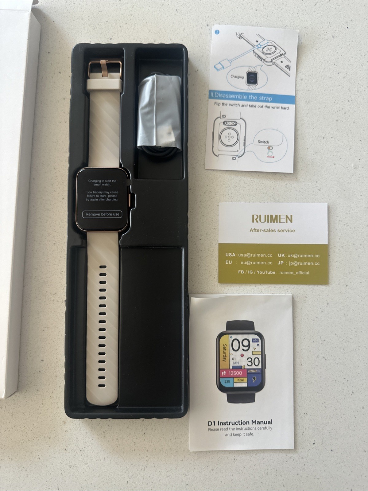 Smart Watch, 1.85” HD Screen, Fitness Tracker, Waterproof, for iPhone & Android