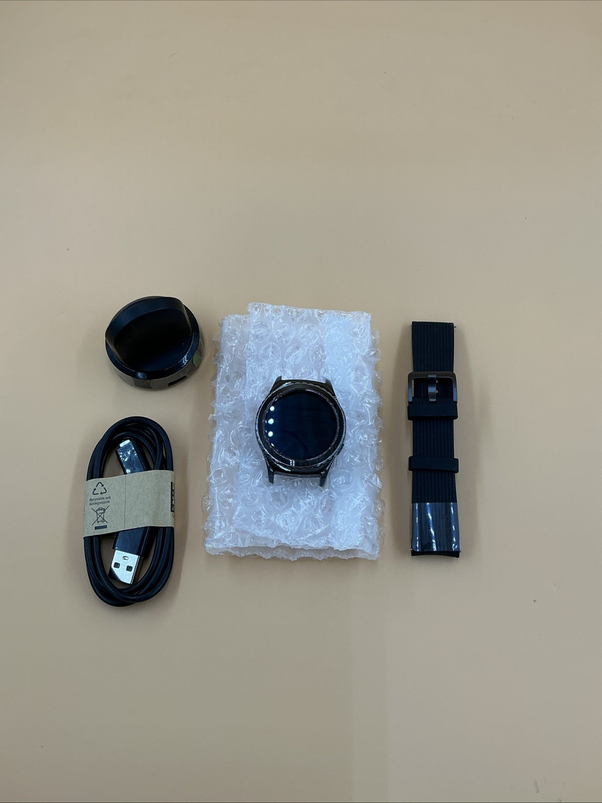 Samsung Galaxy Watch Gear S2 Classic Sm-r 732-black Excellent Condition
