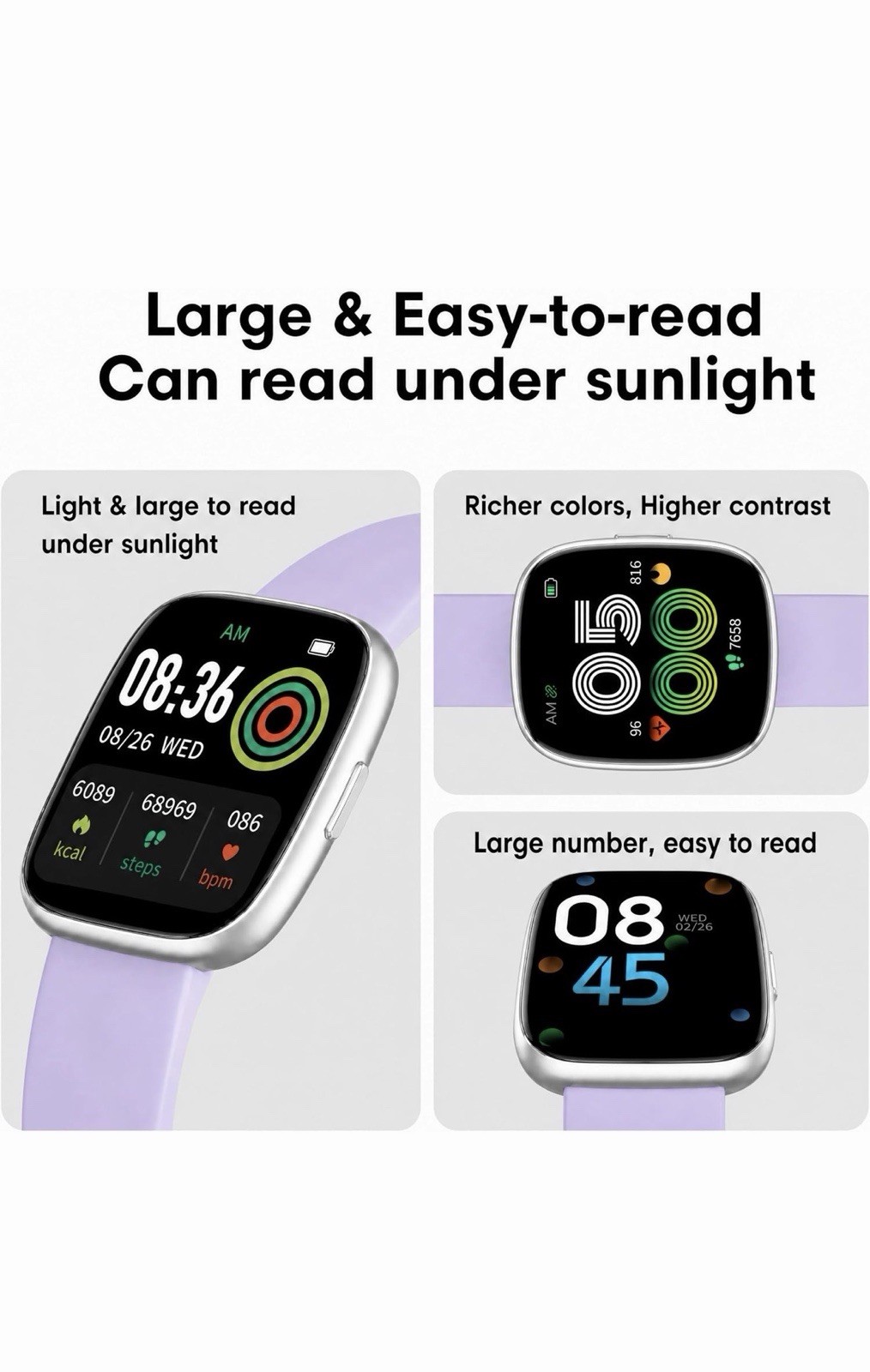 LIVIKEY Smart Watch New IPhone /Android