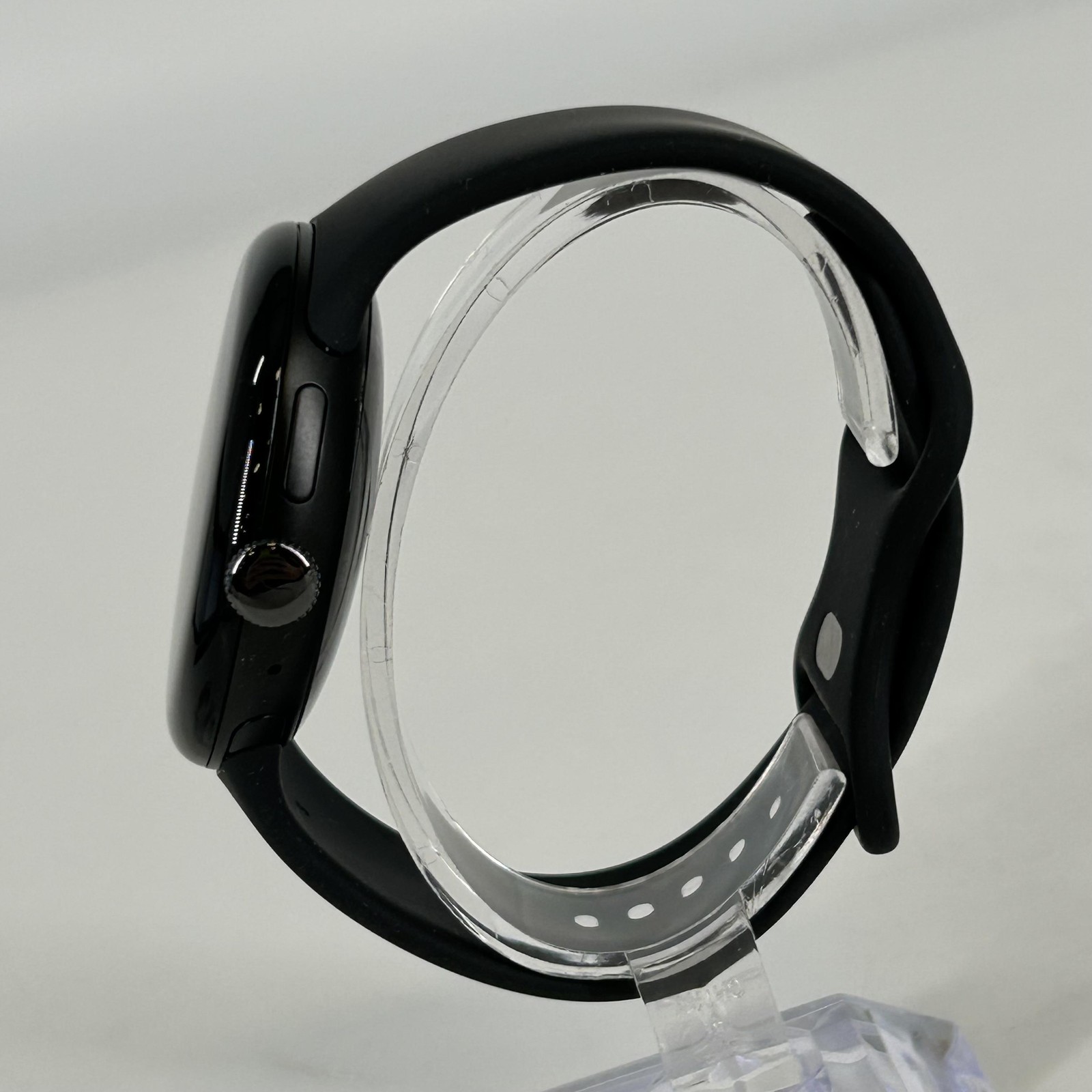 Google Pixel Watch 4 45mm Matte Black Aluminum w/ Obsidian Sport (GPS) – 9/10