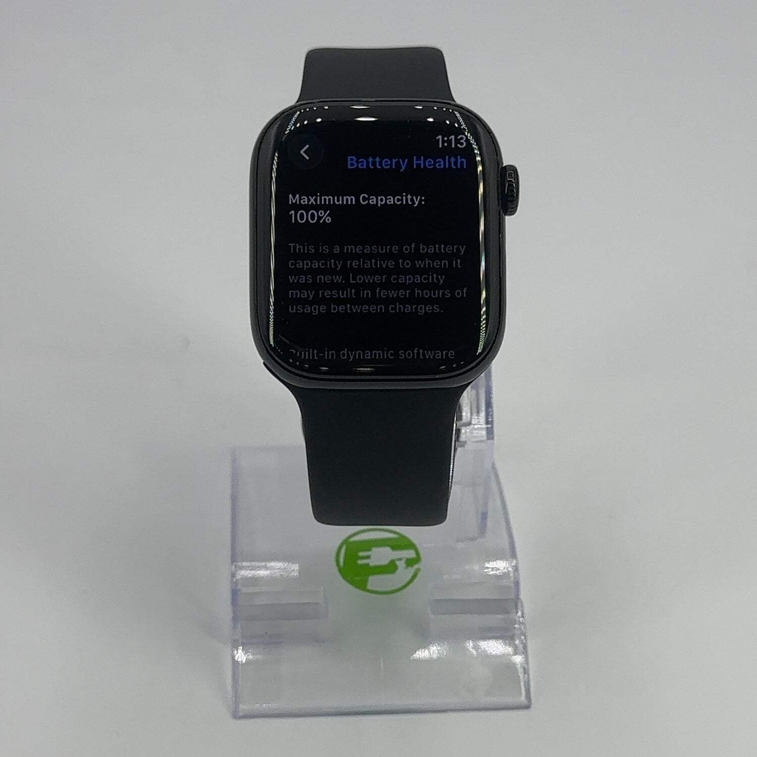Unlocked Apple Watch Series 11 42MM Jet Black AluminumBlack Sport Band MF834LW/A