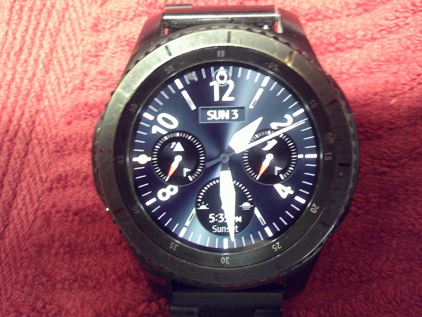 Samsung Gear S3 Frontier 46mm Stainless Steel Case Black Smart Watch