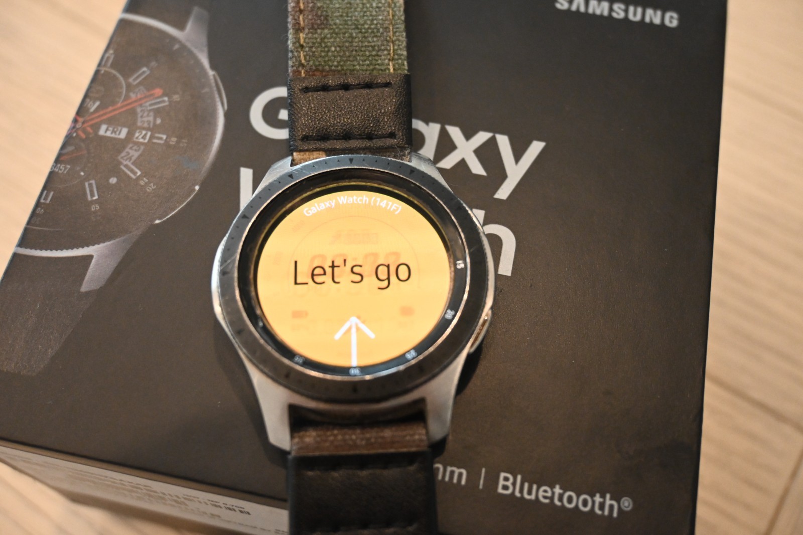 Samsung Galaxy Watch Sm-r800 46mm Black Smartwatch Bluetooth WiFi Works Great!