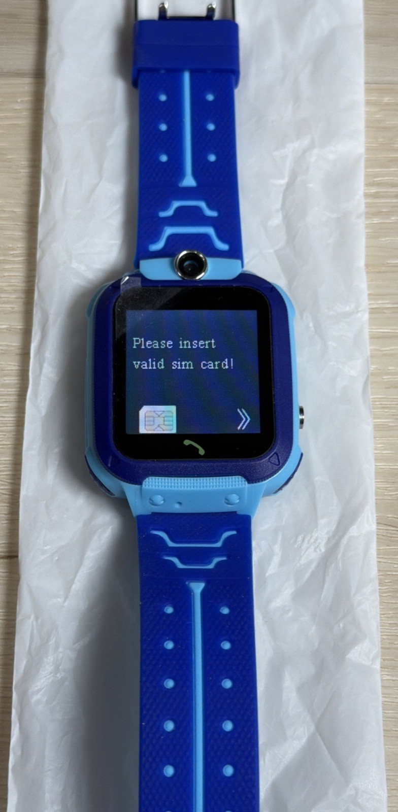 T23~ Setracker2 Kids Smart Watch Anti-lost Safe LBS Tracker SOS Call Blue/4