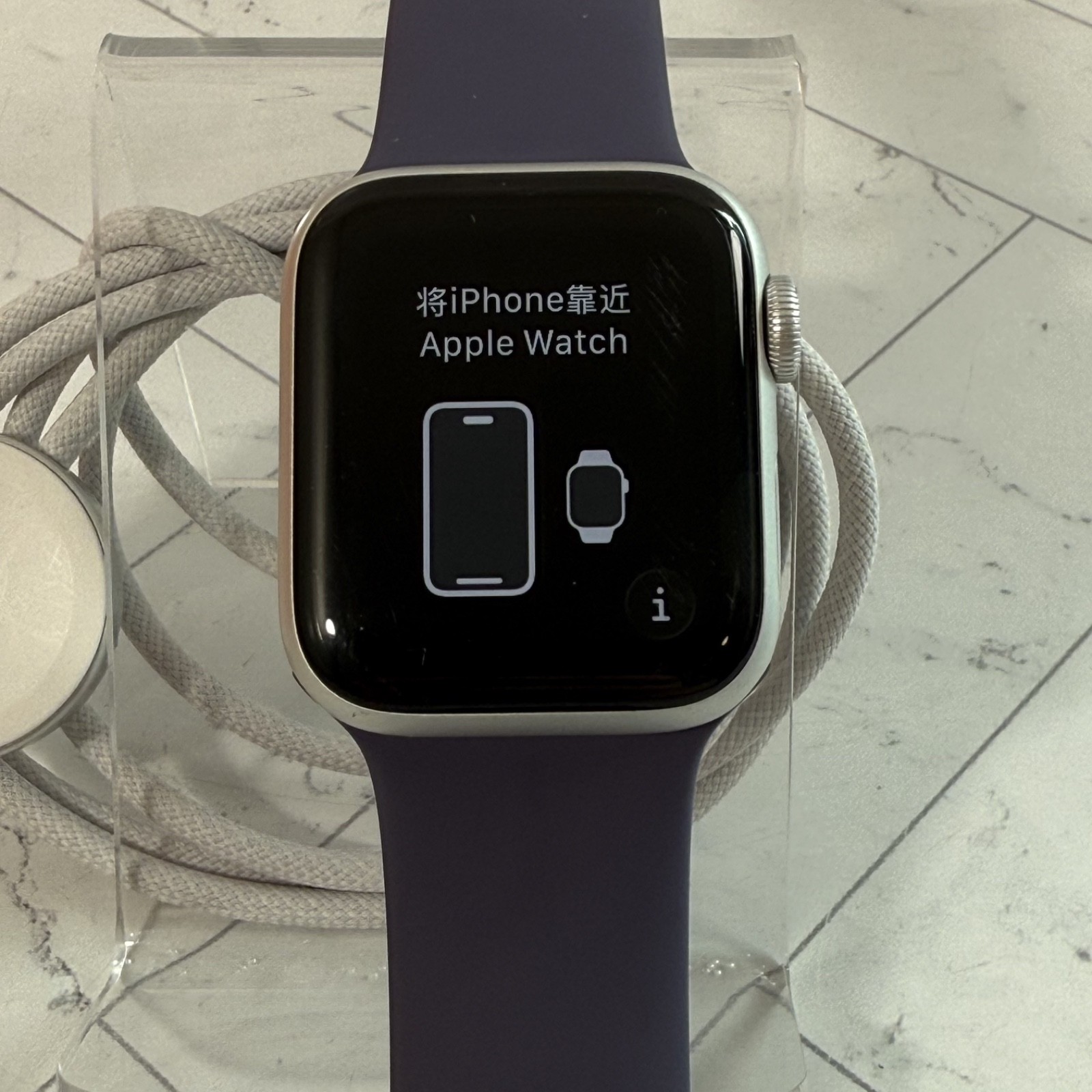 Apple Watch Series 6 40mm Silver Aluminum Case GPS Unlocked Smartwatch #H295