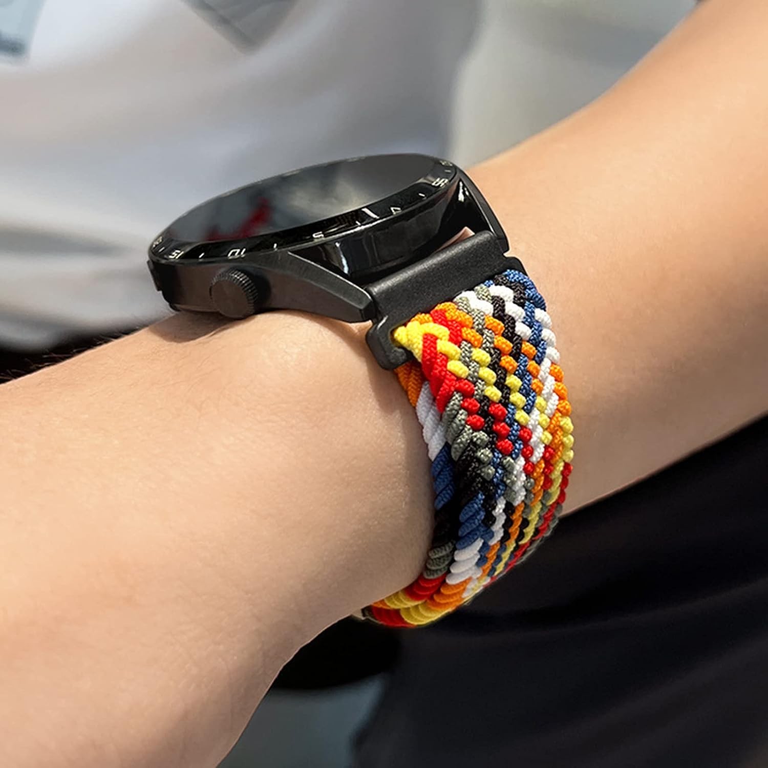 20mm Nylon Braided Strap Compatible with Samsung Galaxy Watch 7 46mm