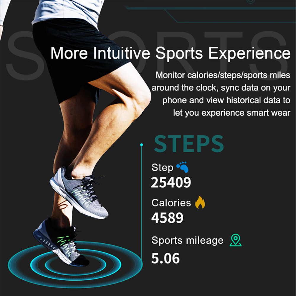 SmartWatch Activity Tracker Remote Camera Pedometer Wristband Bluetooth Reminder