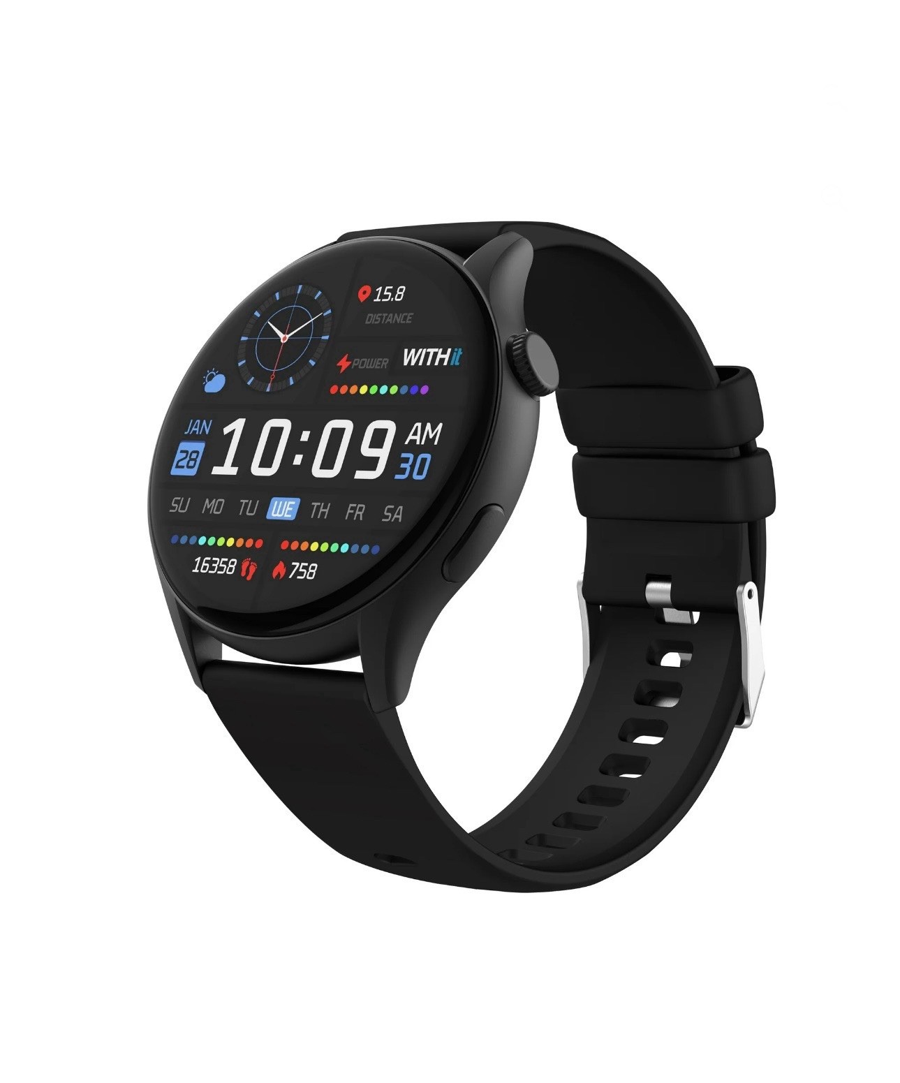 Withit Smartwatch Black Touchscreen Display NEW Amoled DECA (NEW)
