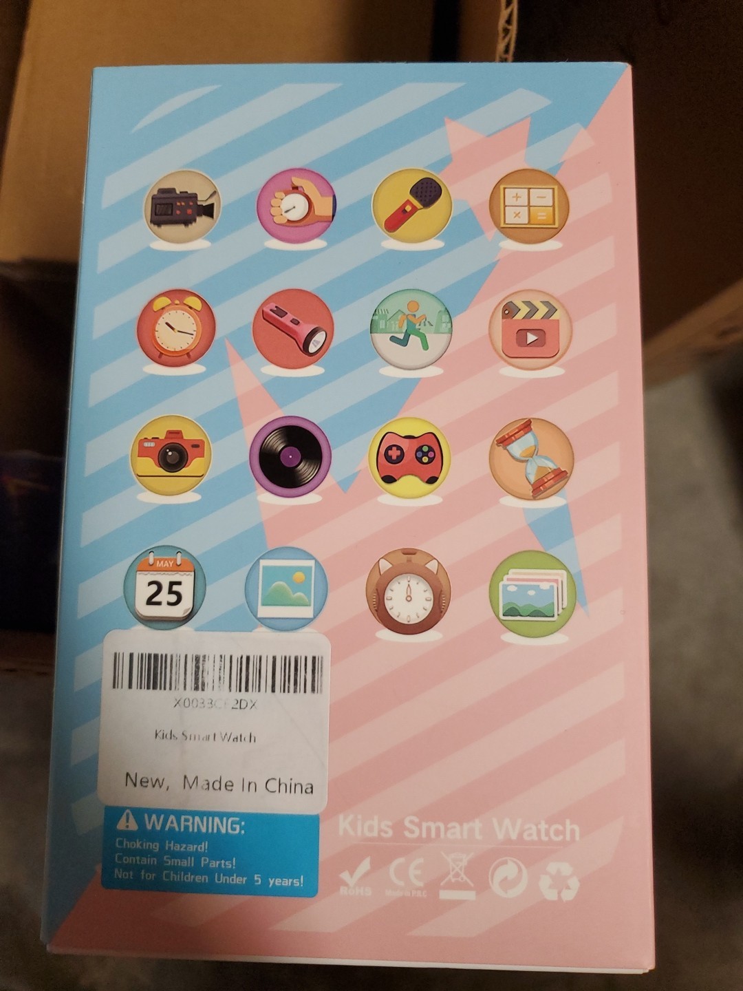 Kids Smart Watch Girls Boys, SmartWatch Camera Games Walking Flashlight Blue