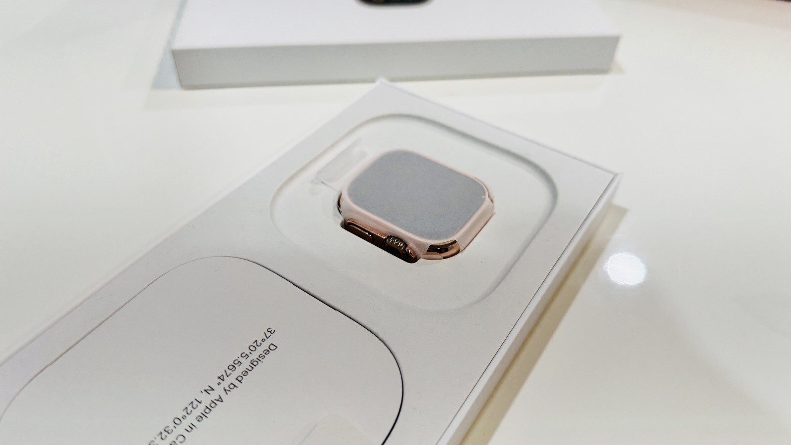 24k ROSE Gold Plated Apple Watch ULTRA 2 49mm Black Leather Band CUSTOM Lux Box