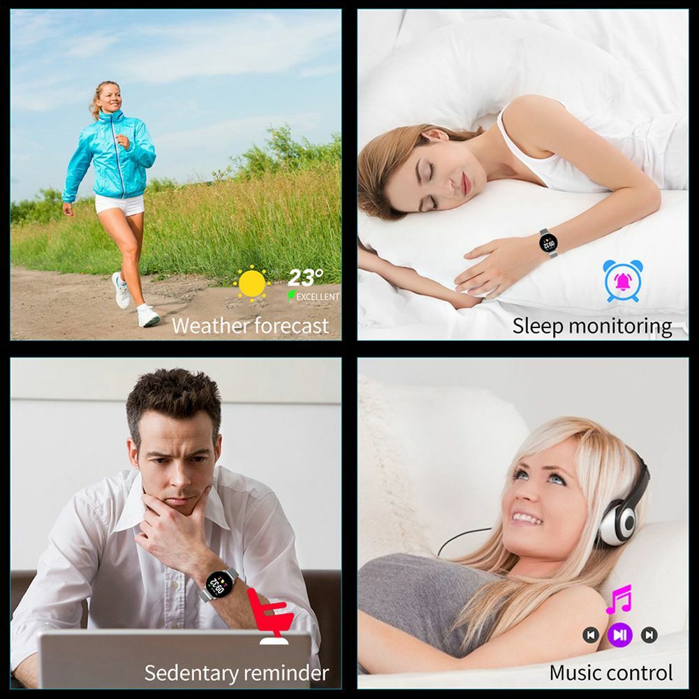 Waterproof Bluetooth Smart Watch Sport Tracker Calorie Pedometer For Cellphones