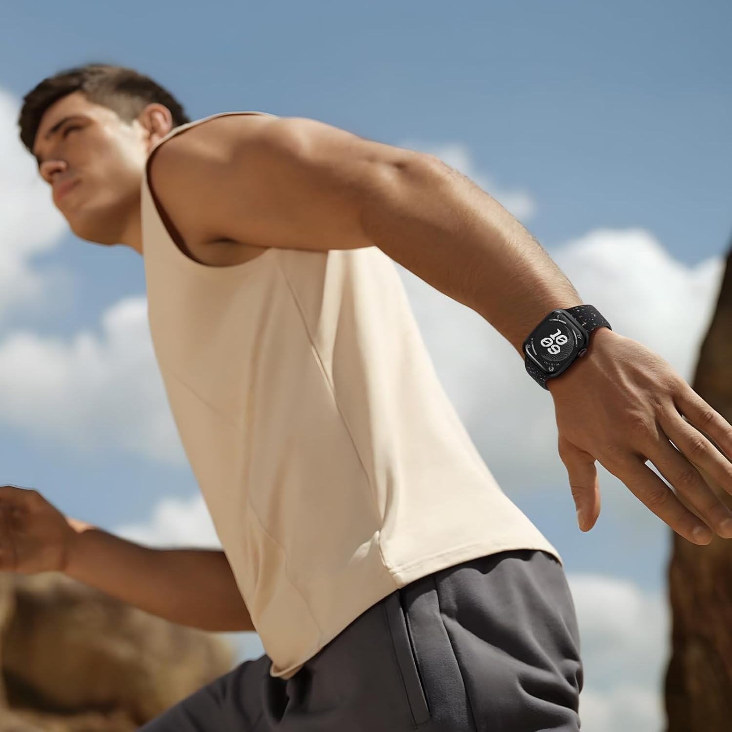 Apple Watch Series 7 38mm 40mm 41mm Compatible Strap Made from Recycled Plastic