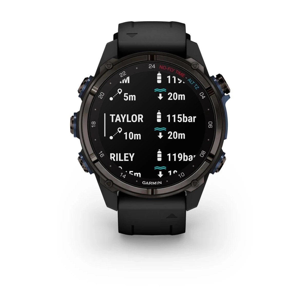Garmin Descent Mk3i 43Mm Smartwatch Titanium Gray Dlc Silicone Strap