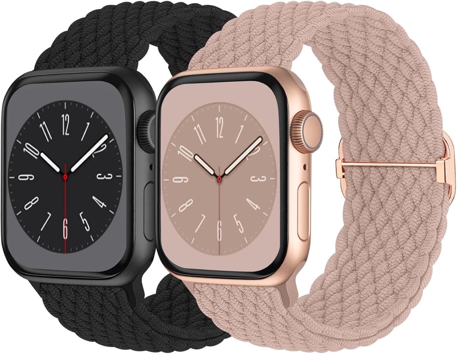 Braided Solo Loop Strap Compatible with Apple Watch 38mm 40mm 41mm