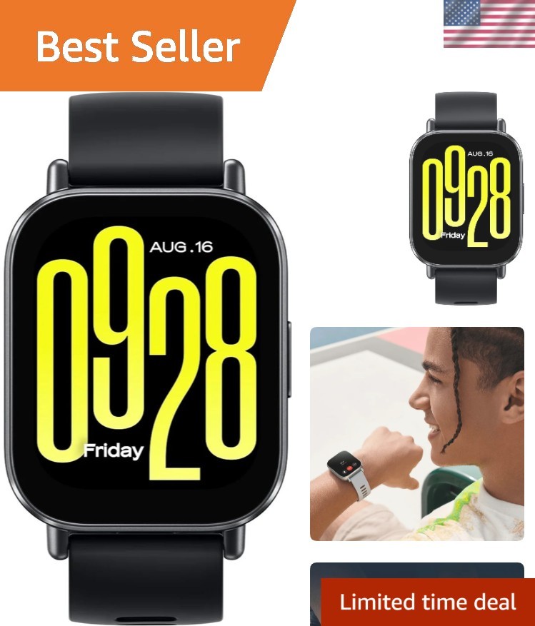 Redmi Watch 5 Active Midnight Black – Waterproof Smartwatch for Fitness Tracking