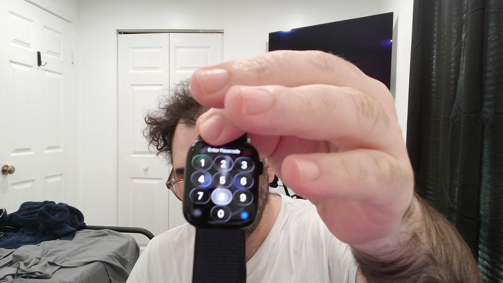 Apple Watch Series 9 45mm Aluminum Case with Sport Loop – Midnight